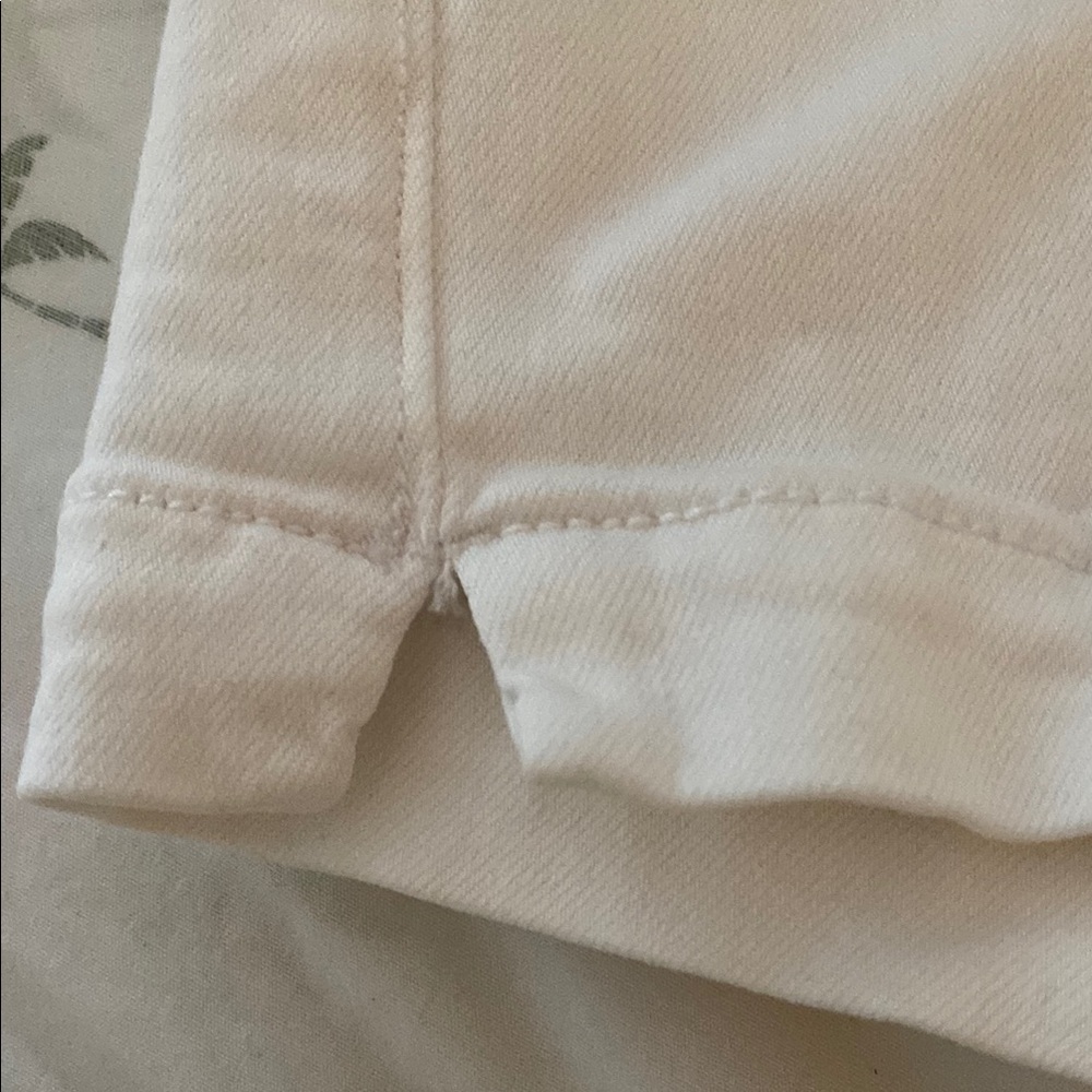 AE Women's White Button-Detail Sailor Shorts High-Rise Shortie 4 - Picture 11 of 11